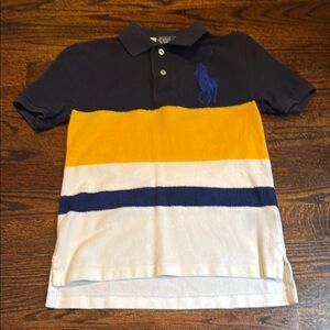 Polo by Ralph Lauren Kids' Black and Yellow Colorblock Polo Shirt